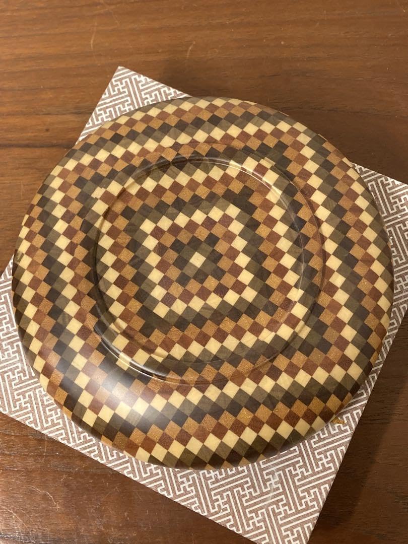 Amazon.co.jp: 伝統工芸品 浜松屋 箱根寄木細工 無垢5色サラダボール